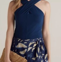  Soft Surroundings Tayla Starry Night Blue Top Size Large NWT - $27.16