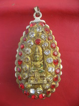 Magic Holy P้hra Kaew with Red Gems Talisman Protective Lucky Life Thai ... - $29.99