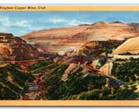 Bingham Copper MIne Bingham Canyon Utah UT UNP Linen Postcard S12 - $3.91