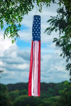 NEW American Flag 60&quot; long Windsock   Show United States Patriotic Support  - $9.47