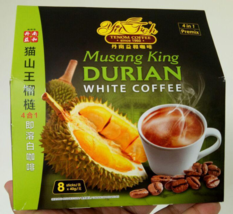 Yit Foh Musang King Durian White Coffee (4 in 1 Premix) - 8 Sticks x 40gm pack - £39.06 GBP