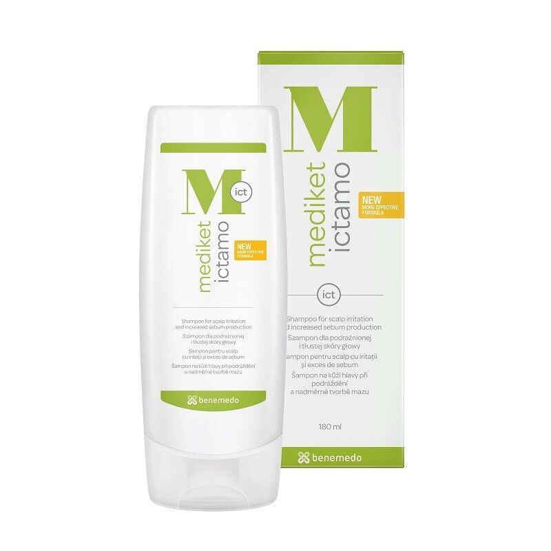 Mediket Ictamo, 180 ml Shampoo For Scalp With Irritation And Excess Sebum