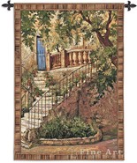 70x53 TUSCAN VILLA I  Italy Tapestry Wall Hanging - $287.10