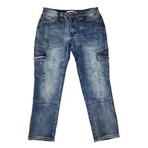 KanCan Jeans Womens Size 9/28 Avery Straight Leg Cargo Jeans Dark Wash D... - $40.09