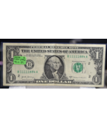 2017 A  $1.00 FANCY NOTE 99.00% EXTREMELY  COOL 5X LOOK B11111884A LOOK@@ - £17.57 GBP