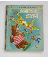 ANIMAL GYM Little Golden Books First A Edition ~ Tibor Gergely Vintage C... - $10.77