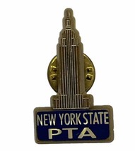 New York PTA Parent Teacher Association High School Plastic Lapel Hat Pin - £4.68 GBP