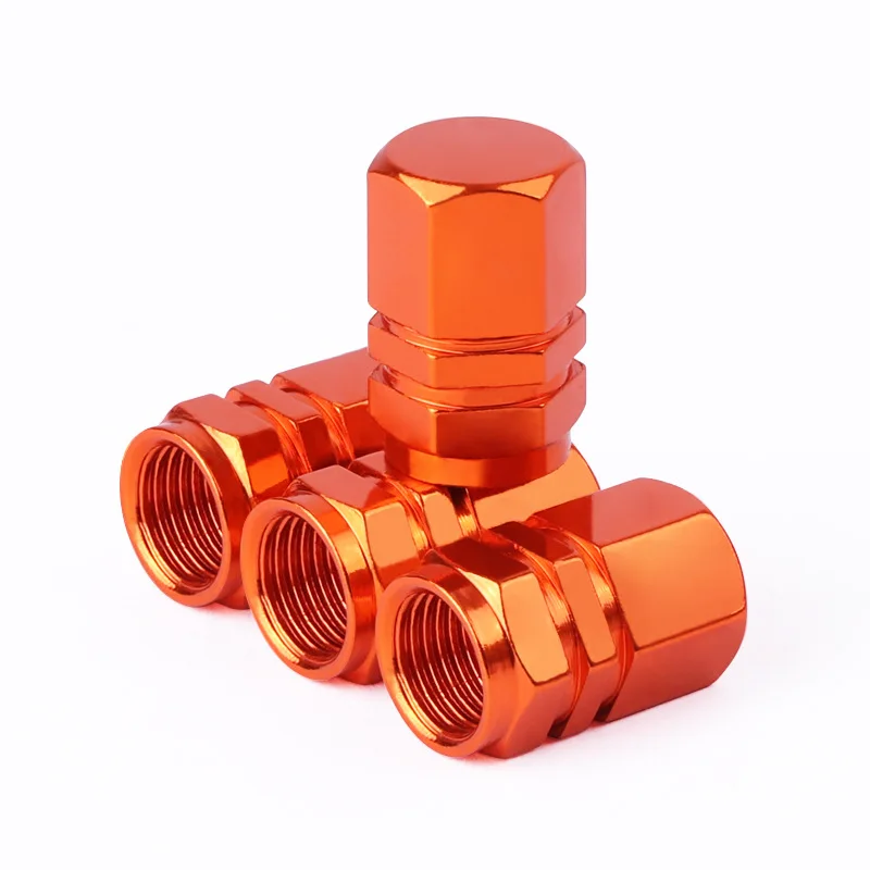 Orange Aluminum Tire Valve Stem Cap  - $8.99