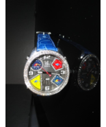 Mens Jacob & Co. JC Stainless Steel 5 Five Time Zones Diamonds - $8,316.00