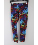 Athleta XS Multicolor Colorburst Sonar Yoga Running Full Length Tight Le... - $26.60