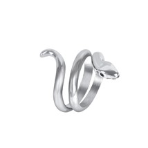 Men&#39;s Cool Retro Punk Snake Ring Women&#39;s Exaggerated Antique Color Opening Adjus - £6.78 GBP