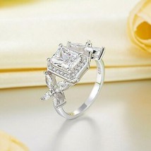 Bague de mariage pour femme avec diamant taille émeraude 1,50 ct, finition... - £53.90 GBP