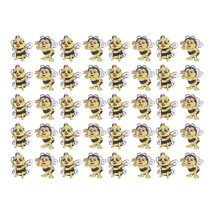 40Pcs Tiny Wooden Bee Embellishments Tiny Painted Bee Flatback Cartoon D... - £18.73 GBP