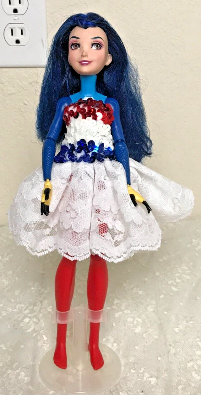2016 Mattel Disney DC Comics Hybrid Doll Supergirl Body Descendants Evie... - $9.50