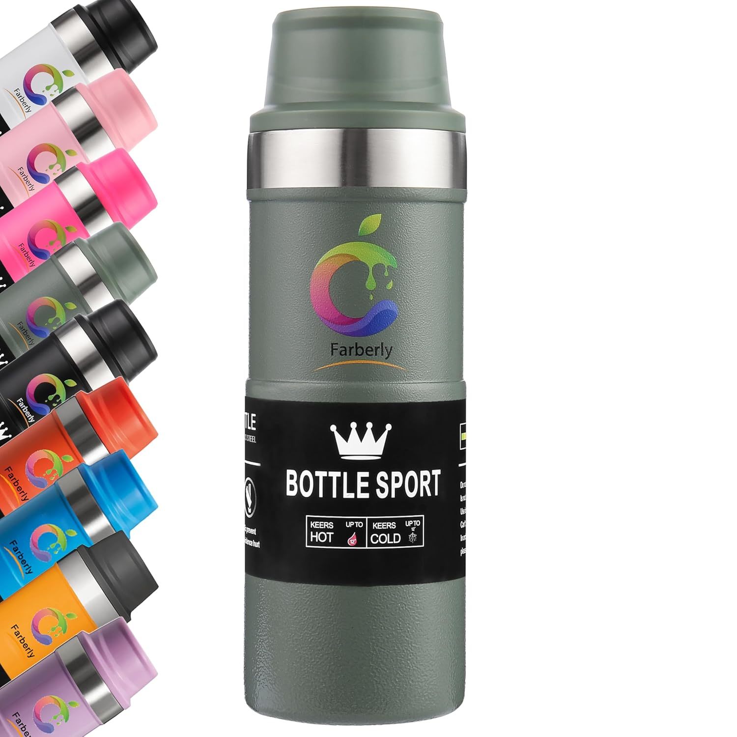 Stainle Trigger Action Travel Mug Stainle Cup 17Oz Water Bottle Thermos Travel M