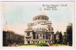 Postcard RPPC First Church Of Christ Scientist Boston Massachusetts Tinted - $4.94