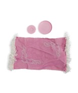 Vintage 1985 Barbie Bedroom Accents Swivel Full Mirror Furniture Rug Pla... - €17,52 EUR