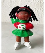 Cabbage Patch Doll Mini Figure Christmas Ice Skater 3.5&quot; Tall 1992 - £5.26 GBP