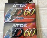 TDK D60 High Output Cassette Tape  Made in Japan NEW!! 2 pack - $11.29