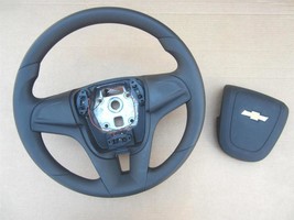 OEM 2012-2016 Chevy Cruze Steering Wheel Black Poly w/o Controls w/ Cover - $77.22