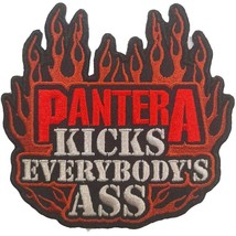 Pantera Kicks Everybody&#39;s 2021 Woven SEW/IRON On Patch Official Merchandise - £3.97 GBP