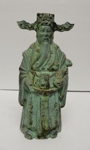 Feng Shui Chinese Statue Asia Cast Iron Statue Metal Figure Sculpture Luk(?) VTG - £176.14 GBP