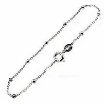 Ball Chain Ankle Bracelet or Anklet Gift Box 10 Inch 925 Sterling Silver - $24.49