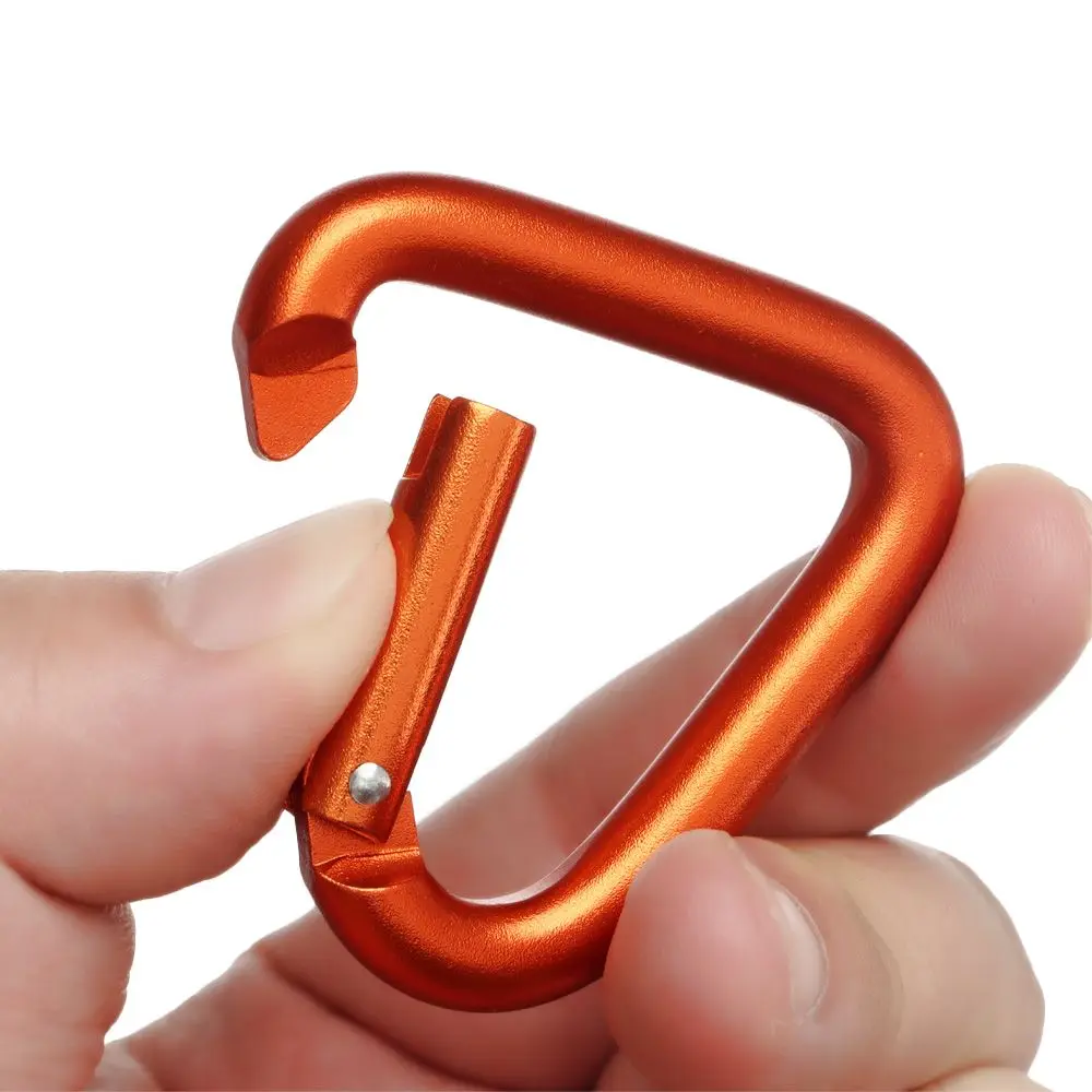 Triangle/Square Colorful Carabiner Outdoor Camping Hiking Keychain Snap Clip - £6.43 GBP+