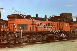 Milwaukee Road 439, 471 MP15 Locomotive Chicago Area 1 Color Negative 1970s - £3.56 GBP