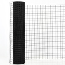 Costway 48x50 Hardware Cloth 16 Gauge Black Vinyl Coated Welded Wire Mesh 1.5 - £102.14 GBP