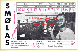 1983 Vintage Real Photo Amateur Radio Operator Per-Olaf Flodin QSL SM0LA... - £15.12 GBP