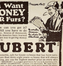 1921 Shubert American Raw Furs Chi Advertisement Clothing Ephemera 4.25 ... - $19.99