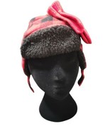2 piece set Winter plaid red/black Hat Set With red Gloves  unisex - $180.11 MXN