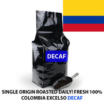 2, 5, 10 Lb Colombia Excelso Decaf Colombian Decaffeinated Roasted Coffee B EAN S - $18.70+