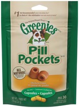 Greenies Pill Pockets for Capsules Chicken 1ea/30 ct, 7.9 oz - £13.52 GBP