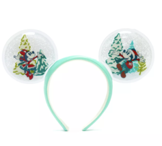 WDW Disney Mickey and Minnie Mouse Snow Globe Ear Headband for Adults Brand New - £31.96 GBP