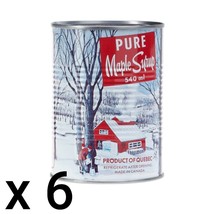 6 cans of Pure Canadian Maple Syrup Grade A from Quebec 540ml / 18 oz each - £55.20 GBP