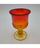 Vintage EAPG Amberina Glass  LG Wright Daisy Cube - Stars Bars Water Win... - £19.54 GBP