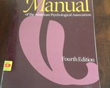 Publication Manual of the American Psychological Association, Fourth Edi... - £2.37 GBP