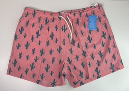 Bermies NWT Men’s size L original pink cactus swim trunks lined shorts M1 - £27.96 GBP