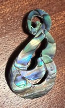 Abalone cabochon (no holes, but openings to use jump ring ) 43 x 25mm - £3.19 GBP