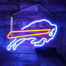 New Baffulo BIlls Acrylic Wall Decor Real Glass Neon Sign 20&quot;X16&quot; - £123.69 GBP