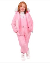 Spyder Boys Girls Snowsuit Pink 2-Piece Jacket Bib Pants Water-Resistant - $59.99