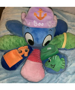 Lakeshore Peek A Boo Octopus Plush Blue 17&quot; Stuffed Animal Baby Rattle 2... - $215.91 MXN