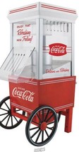 Nostalgia-Electrics Coca-Cola 12-Cup Hot Air Popcorn Maker Swirling Airflow - £52.28 GBP