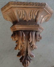 Vintage Molded Plaster Wall Sconce Planter – Vgc – Beautiful Ornate Detail – Gdc - £78.88 GBP