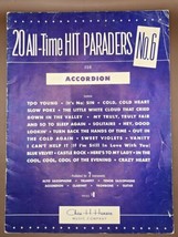 1951 Vintage Sheet Music-20 ALL-TIME Hit Paraders NO.6-For Accordion-Trumpet-VTG - £8.23 GBP