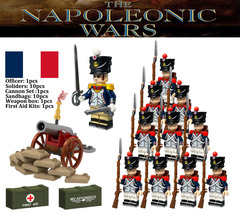 Simulate Napoleon War Scenario French Fusiliers Infantry DIY Minifigures... - $23.68