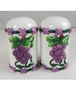 Vintage Country Grapevine Ceramic 4&quot; Salt &amp; Pepper Shakers - €10,06 EUR