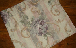 Croscill Chambord Cassis Tailored Window Valance Amethyst Roses Floral EUC - £10.13 GBP